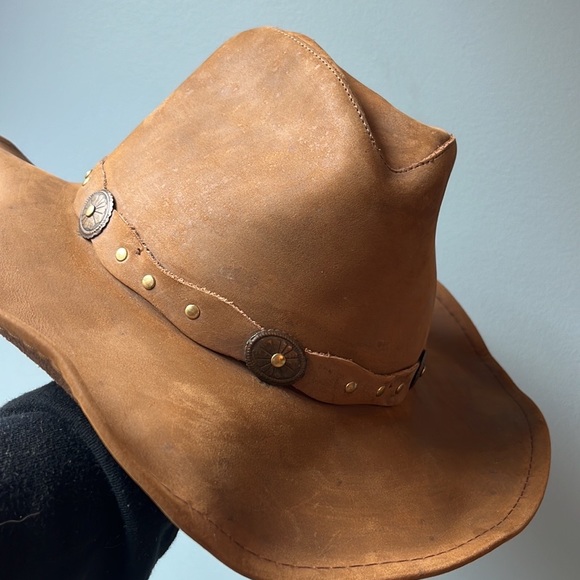 STETSON RODEO DR Roxbury Shapable Distressed Leather Hat-Unisex - Picture 7 of 17